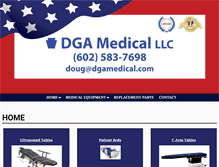 Tablet Screenshot of dgamedical.com